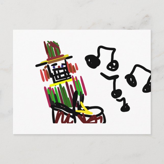 Nutcracker Weihnachten Postkarte (Vorderseite)