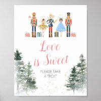Nutcracker Weihnachts-Brautparty-Liebe ist süß