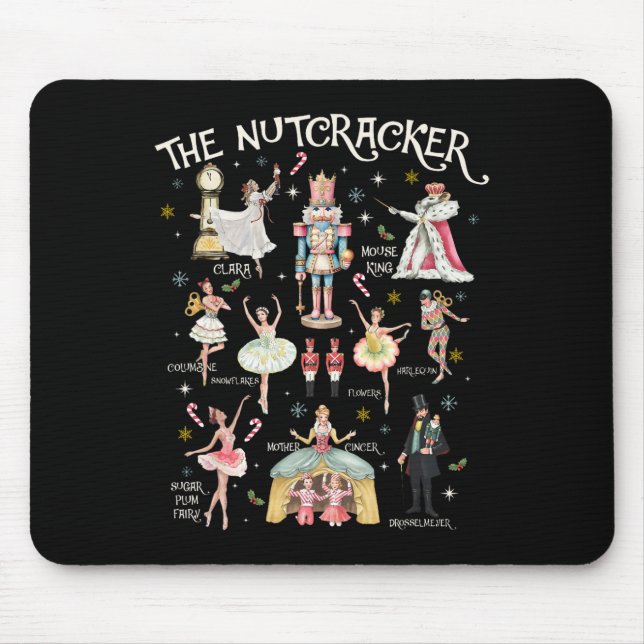 Nutcracker Weihnachts Weihnachtsfamilie Matching P Mousepad (Vorne)