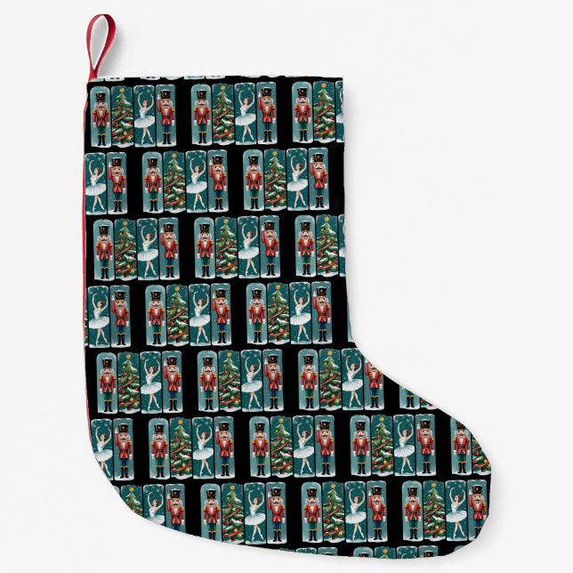 Nutcracker Weihnachtsballenszene Kleiner Weihnachtsstrumpf (Vorderseite)