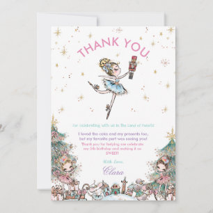 Nutcracker Weihnachtsballett Geburtstagsparty Dankeskarte