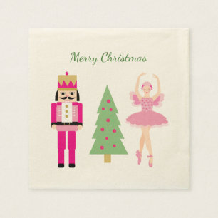 Nutcracker, Weihnachtsbaum, Ballerina Serviette