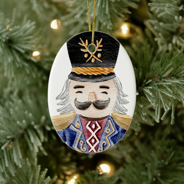 Nutcracker Weihnachtsbaum-Keramik Keramik Ornament (Baum)