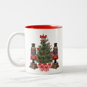 Nutcracker Weihnachtsbaum Red Bow Holiday Tasse