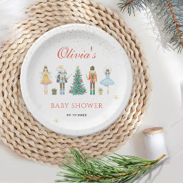 Nutcracker Weihnachtsdusche Pappteller