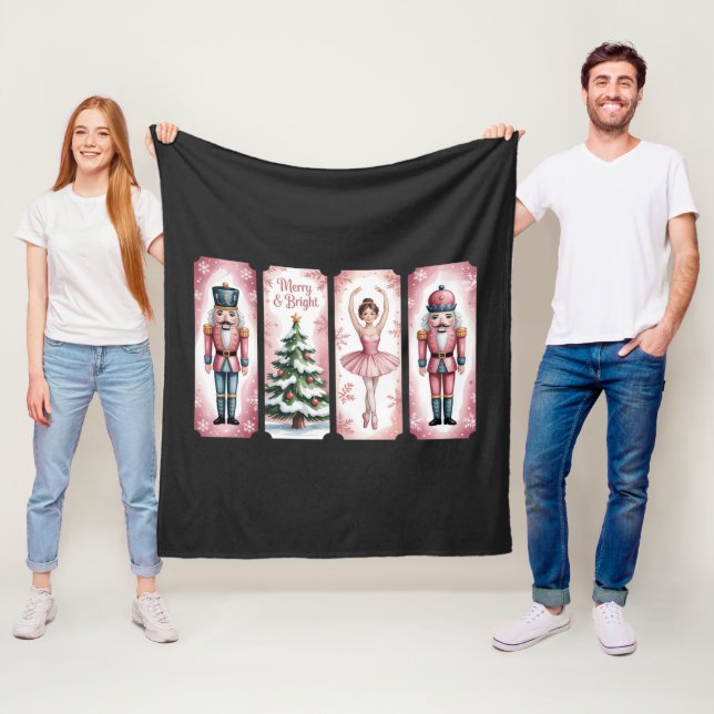 Nutcracker Weihnachtsfeier Geschenk fest Fleecedecke (Beispiel)