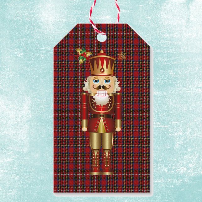 Nutcracker Weihnachtsgeschenk-Tag auf schottischer Geschenkanhänger (Von Creator hochgeladen)