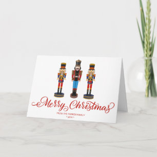 Nutcracker Weihnachtsgrüße Faltkarte Einladung