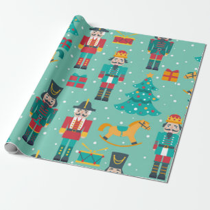 Nutcracker Weihnachtsmuster Geschenkpapier