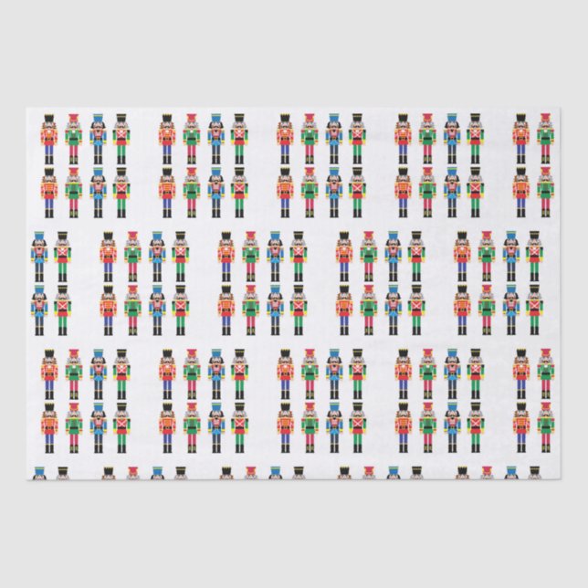 Nutcracker Weihnachtsmuster - Gewebe Seidenpapier (Vorderseite)