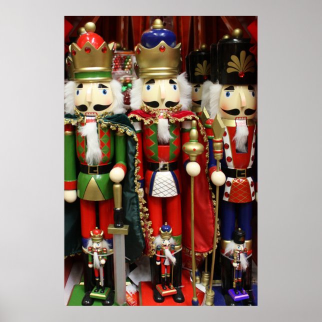 Nutcracker Weihnachtssoldaten Poster (Vorne)