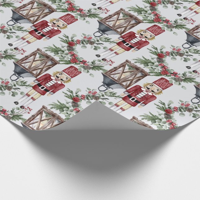 Nutcracker Weihnachtswrapping Paper für Kinder Geschenkpapier (Ecke)