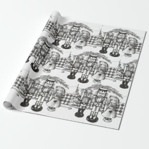 Nutcracker Weihnachtswrapping Paper Geschenkpapier