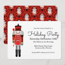 Nutcracker Weihnachtszeit-Party Einladung