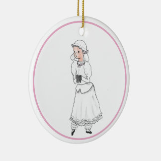 Nutcracker White Lamb Ballerina Personalisiert Orn Keramik Ornament