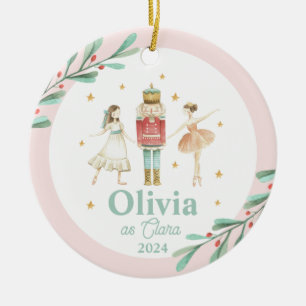 Nutcracker Winter Ballet Weihnachten Keramik Ornament