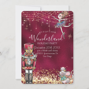 Nutcracker Winter Wonderland Weihnachten auf Burgu Einladung