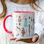 Nutcracker | Winterferien | TASSE<br><div class="desc">Caroline Bonne Muller ©2018 Alle Rechte vorbehalten Handgemalte Kunstwerke von mir mit Liebe! Fühlen Sie sich frei,  um Text zu ändern oder hinzuzufügen.</div>