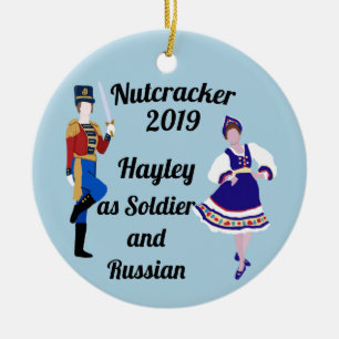 Nutcracker Ziersoldat und Russisch Keramik Ornament