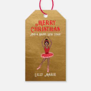 Nutcracker's Ballerina Frohe Weihnachten Geschenkanhänger