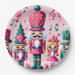 Nutcrackers Christmas Plate Pappteller
