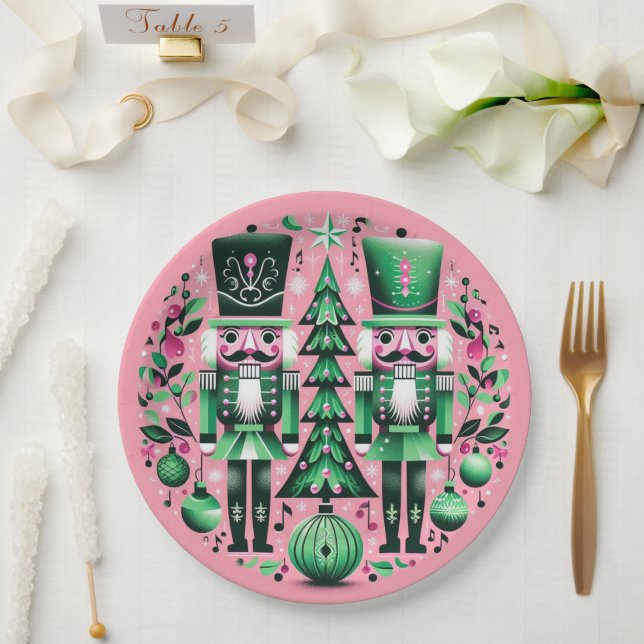 Nutcrackers Christmas Plate Pappteller (Hochzeit)