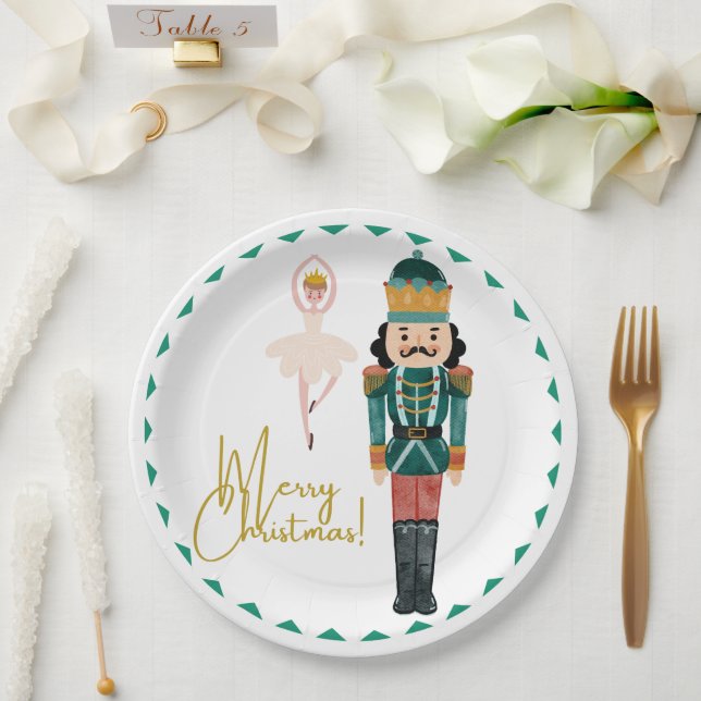 Nutcrackers Christmas Plate Pappteller (Hochzeit)