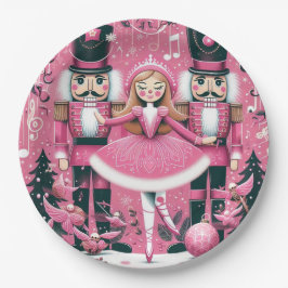Nutcrackers Christmas Plate Pappteller