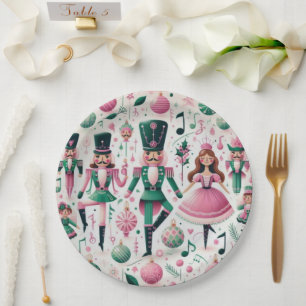 Nutcrackers Christmas Plate Pappteller