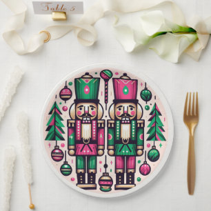Nutcrackers Christmas Plate Pappteller