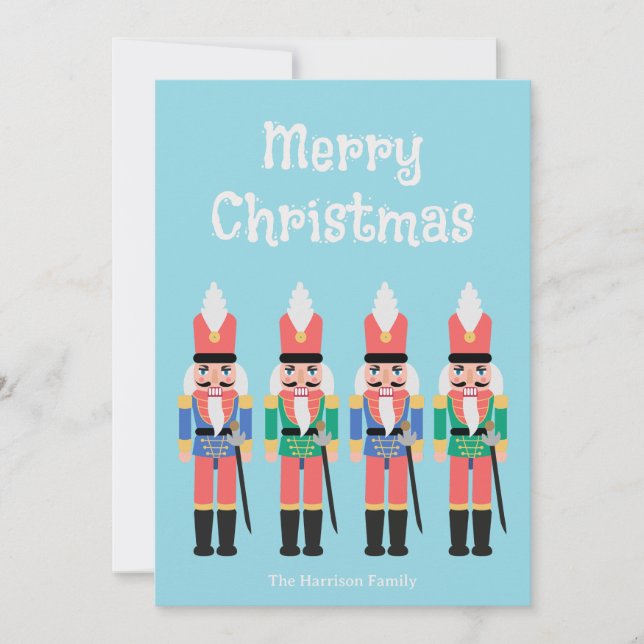 Nutcrackers Feiertagskarte (Vorderseite)