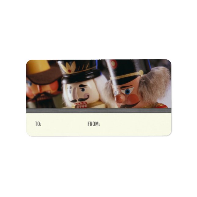 Nutcrackers-Geschenketiketten Adressaufkleber (Vorne)