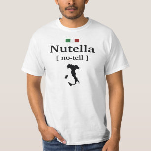 NUTELLA - NO-sagen Sie ITALIENISCHEM LUSTIGEM T-Shirt