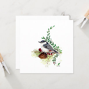 Nuthatch Beautiful Watercolor Note Card