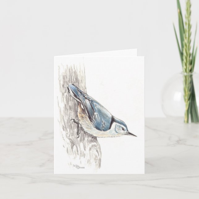 Nuthatch Karte (Vorderseite)
