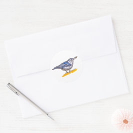 Nuthatch Runder Aufkleber