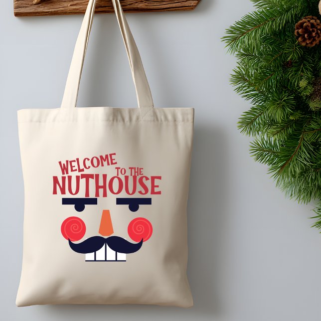 Nuthouse Funny Christmas Holiday Grocero Tragetasche (Von Creator hochgeladen)