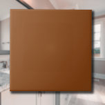 Nutmeg Brown Solid Color | Klassisches Elegant Fliese<br><div class="desc">Nutmeg Brown - Die zeitlose Faszination des Solid Color Design: Eine faszinierende Mischung aus klassischer Form und eleganter Einfachheit. Dieses Design ist eine Feier des Powers und der Schönheit in einem Single, markante Farbe gefunden. Die solide Farbgestaltung zeichnet sich durch ihre raffinierte Eleganz aus und macht sie zu einem idealen...</div>