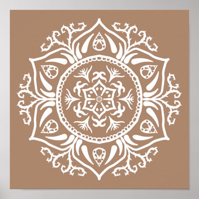 Nutmeg Mandala Poster (Vorne)