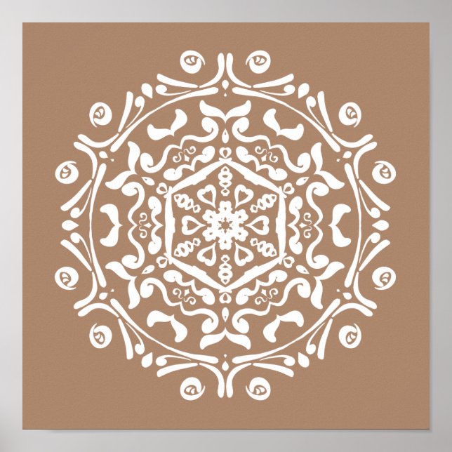 Nutmeg Mandala Poster (Vorne)