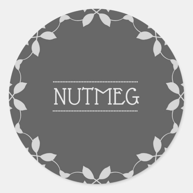 Nutmeg Spice Jar Aufkleber (Vorderseite)