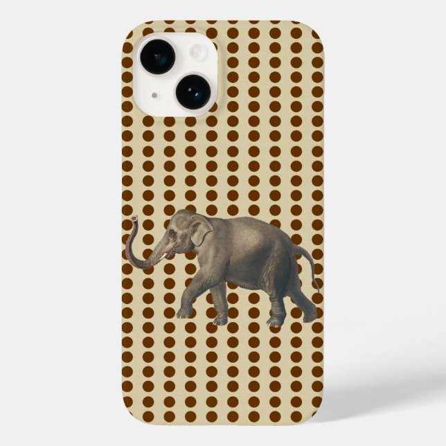 Nutmeg Spice Stimmungen Punkte mit Elefant Case-Mate iPhone Hülle (Rückseite)