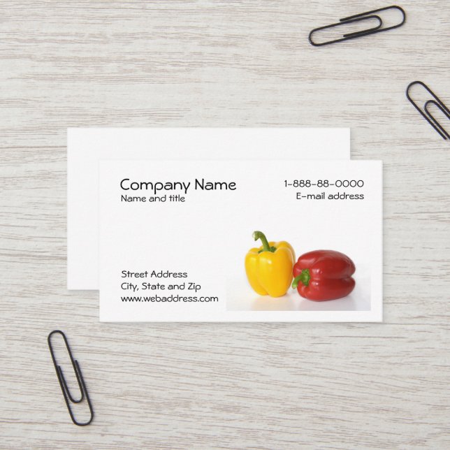 Nutritionist Business Card Visitenkarte (Vorderseite/Rückseite Beispiel)