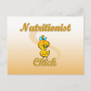 Nutritionist Chick Postkarte