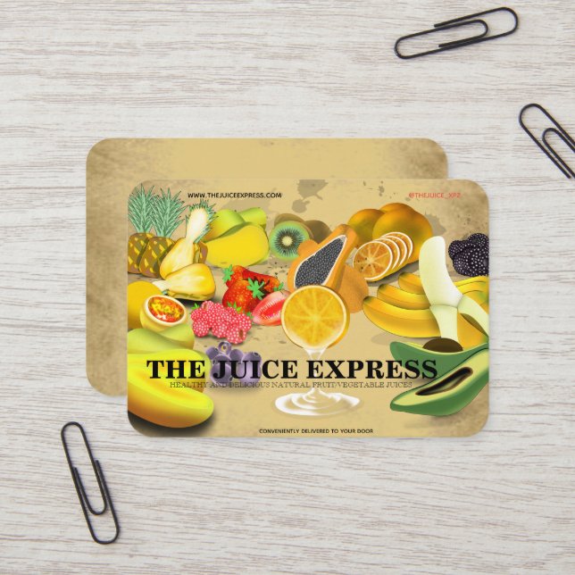 Nutritionist Health Coach Frucht Business Card  Visitenkarte (Vorderseite/Rückseite Beispiel)