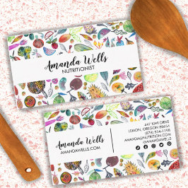 Nutritionist Koch Dietitian Einzigartiges Gemüse O Visitenkarte
