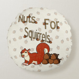Nuts4Squirrels Rundes Kissen