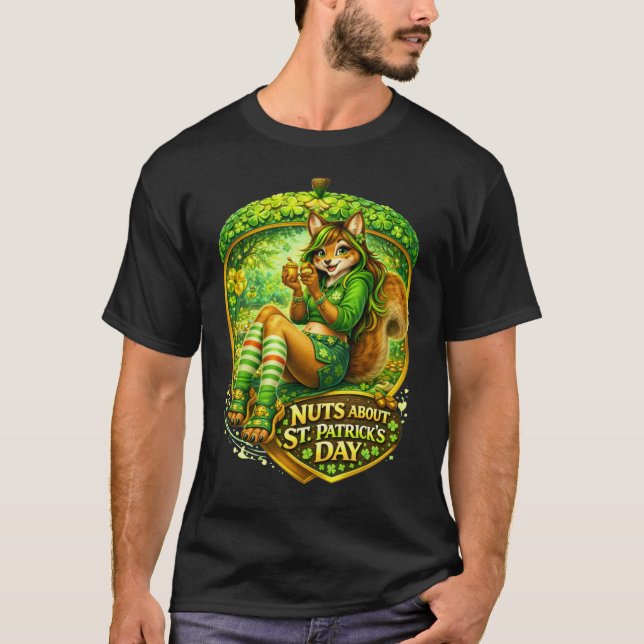 Nuts About St. Patrick's Day T-Shirt (Vorderseite)