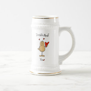 Nuts About You T-Shirts und Geschenke Bierglas