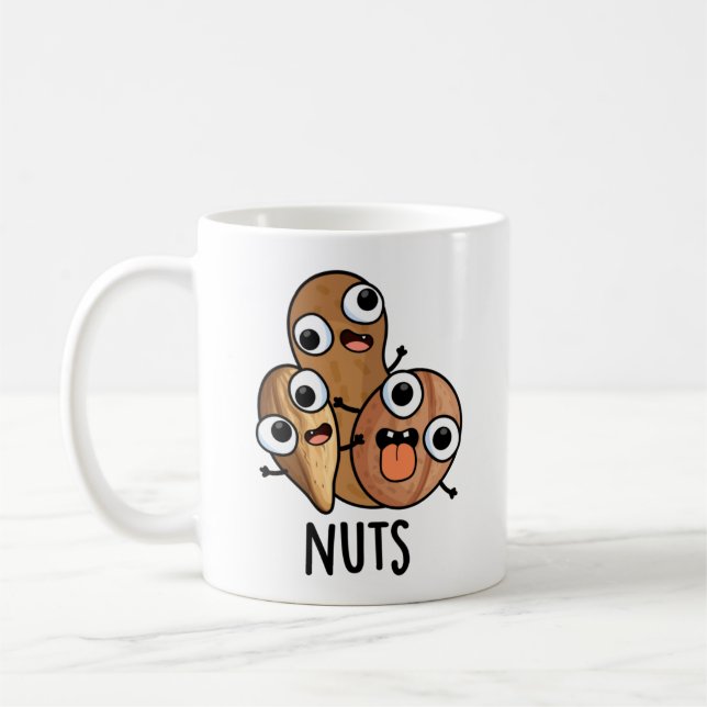 Nuts Funny Nutty Food Puff Kaffeetasse (Links)